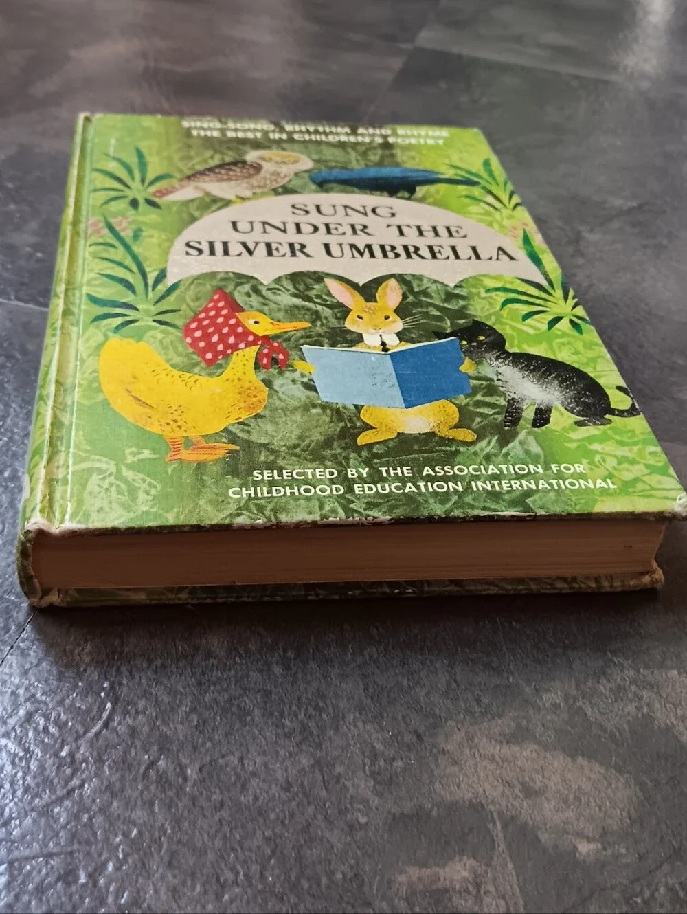 60s Fairycore 'Sung Under the Silver Umbrella'' Whimsy Poetry Hardcover Book